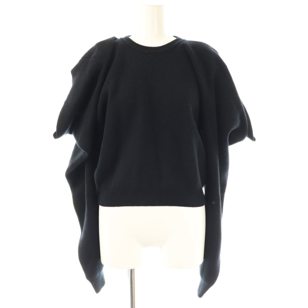 【中古】マイラン MYLAN Wool Cashmere Knit Open Shoulder Top ニット セーター プルオーバー F ブラック マイラン MYLAN Wool Cashmere Knit Open Shoulder Top ニット