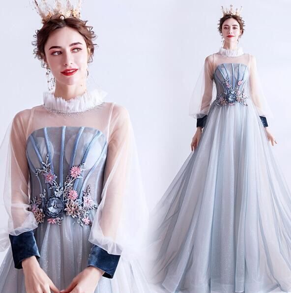 ♥ 発表会 舞台 気品 エレガント パーティ 前撮り 9号 M ドレス OPN 2986