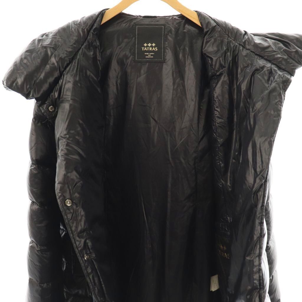 TATRAS / ロングダウンジャケット/1/ナイロン/BLK/LTA14A4144 タトラス TATRAS ダウンコート アウター ロング 総裏地 1 ブラック