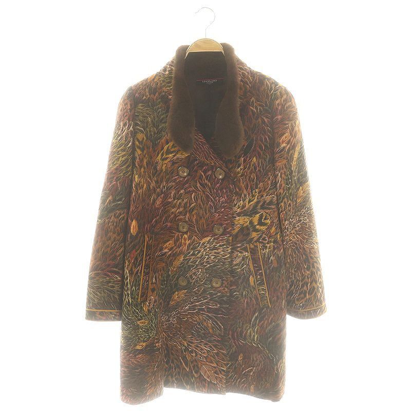 レオナール LEONARD ファッション FASHION ミンクファー 総柄 コート  