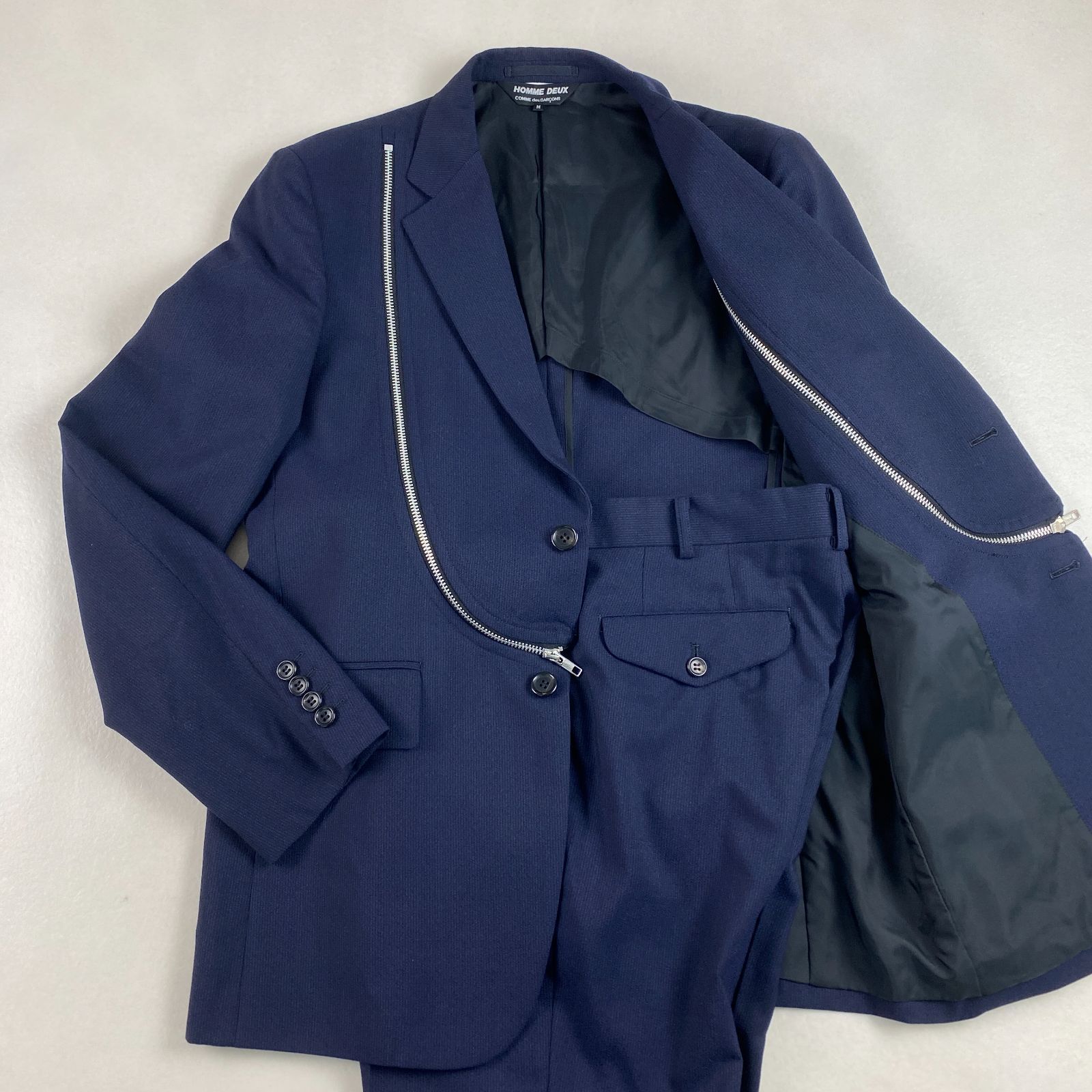 COMME des GARCONS HOMME DEUX カジュアルスーツ AD2021 2B ジッパー COMME des GARCONS HOMME DEUX カジュアルスーツ AD2021 2B ジッパー