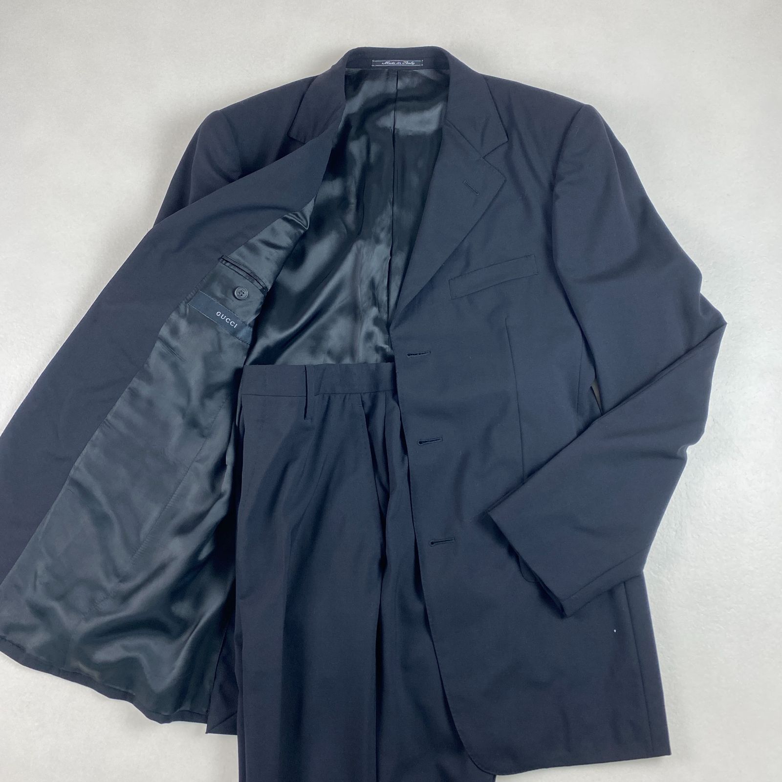 GUCCI スーツセットアップ トムフォード期 3B ブラック 46 M相当