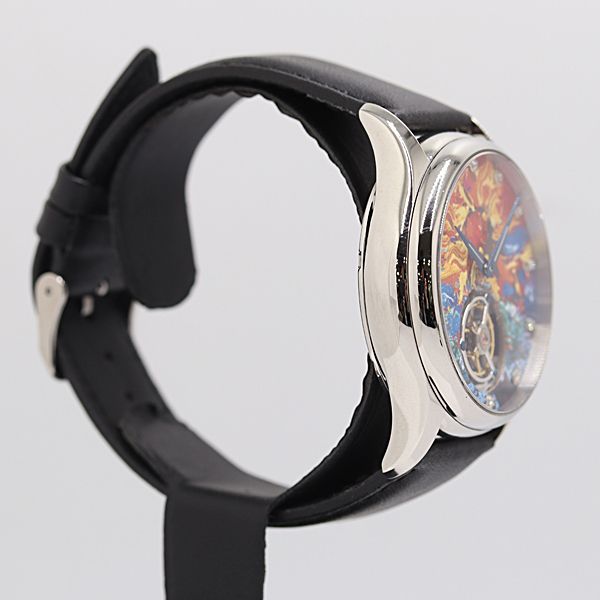 稼働 深見東州 トゥールビヨン 135 200 手巻き マルチ 文字盤 メンズ腕時計 0000110 11 DKT KMT