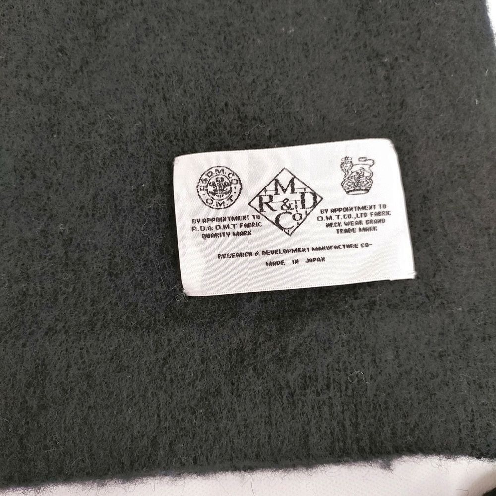 R D M Co タッセル 無地 マフラー ストール ブラック レディース マンズテーラー 5 1123 T