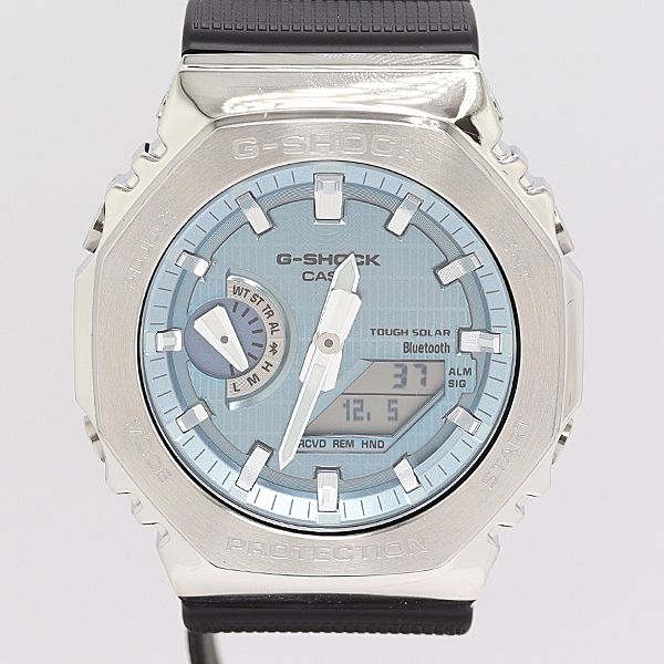 保 稼働 カシオ G-SHOCK 2100シリーズ GBM-2100 A QZ ライトブルー文字盤 メンズ腕時計 2000000 11 NBG MTY