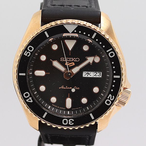 保 稼働 セイコー 5スポーツ 4 R 36-07 G 0 AT 自動巻 ブラック文字盤 メンズ腕時計 2000000 11 NBG MTY