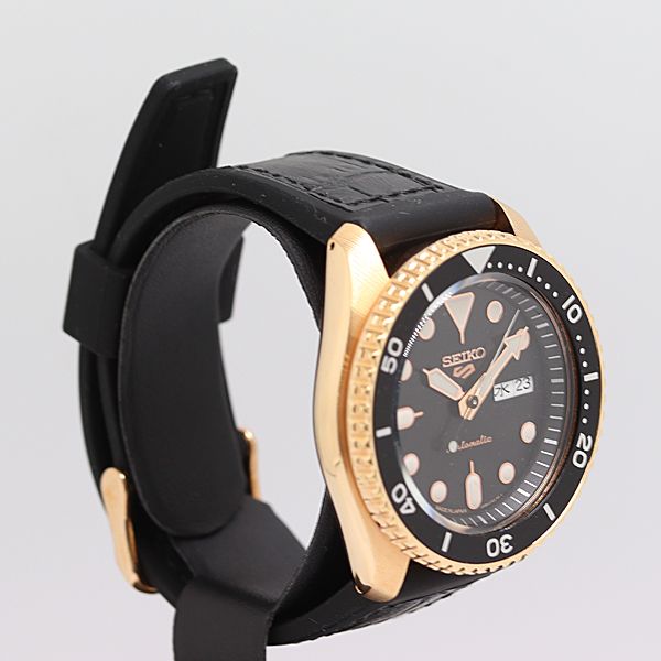 保 稼働 セイコー 5スポーツ 4 R 36-07 G 0 AT 自動巻 ブラック文字盤 メンズ腕時計 2000000 11 NBG MTY