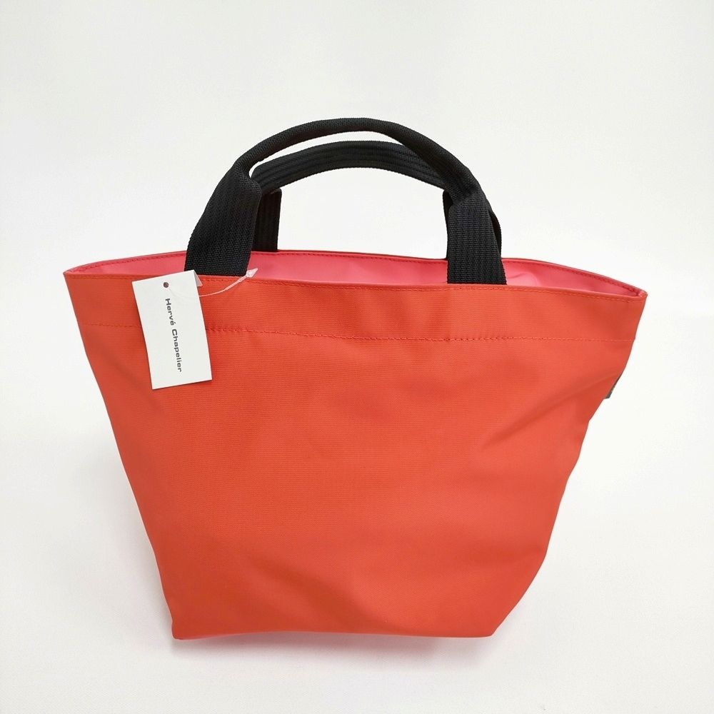 Herve Chapelier 新品 1027N ナイロン舟型トートM 定価25080円 サンギーヌ×オルタンシア 生産終了カラー トートバッグ 朱色 ピンク レディース エルベ・シャプリエ【中古】5-1123G◎ Herve Chapelier 新品 1027N ナイロン舟型トートM 定価25080円