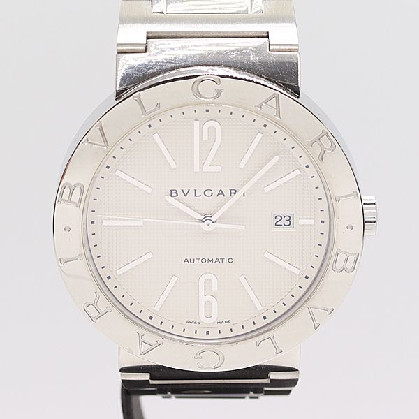 保 稼働 ブルガリ ブルガリブルガリ BB42SS 3337 AT 自動巻 ホワイト文字盤 メンズ腕時計 8804510 12BGT MTY ABC17450