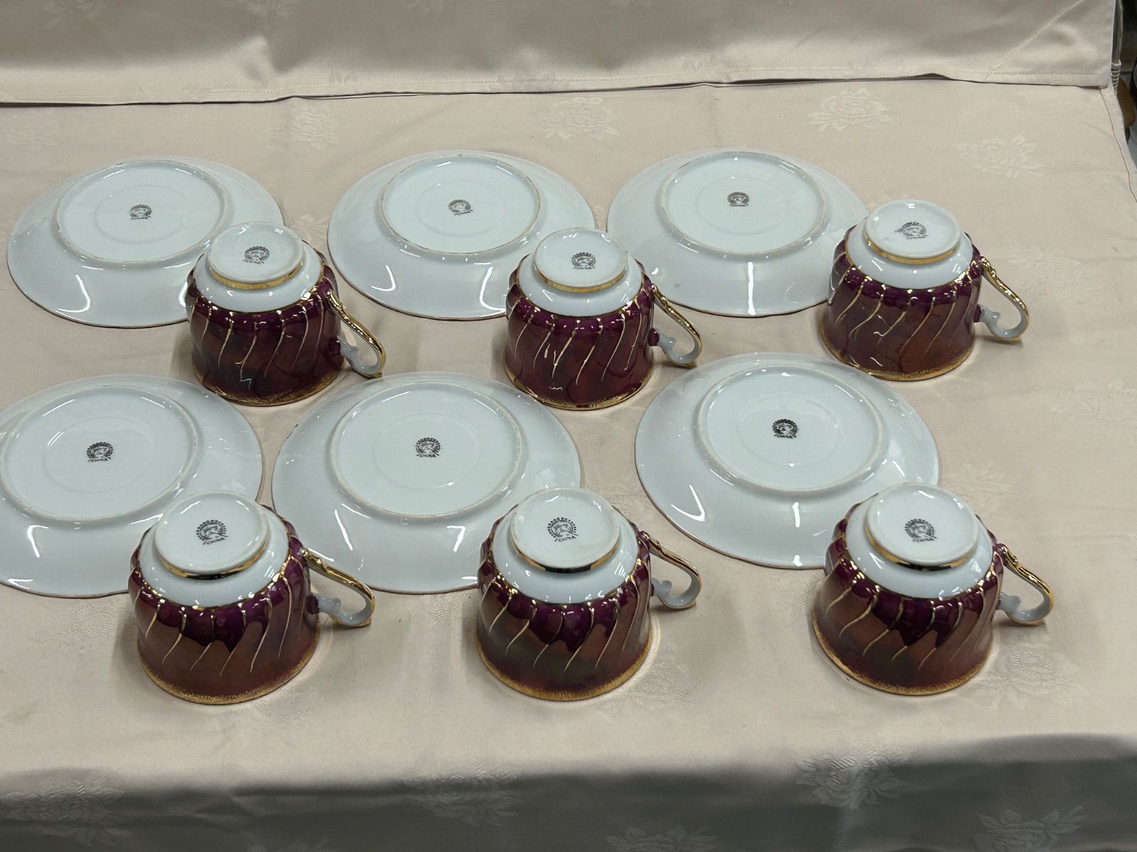 昭和レトロ Glory China コーヒーカップ＆ソーサー 6客セット