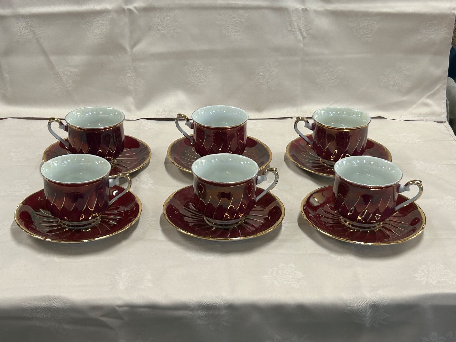 昭和レトロ Glory China コーヒーカップ＆ソーサー 6客セット