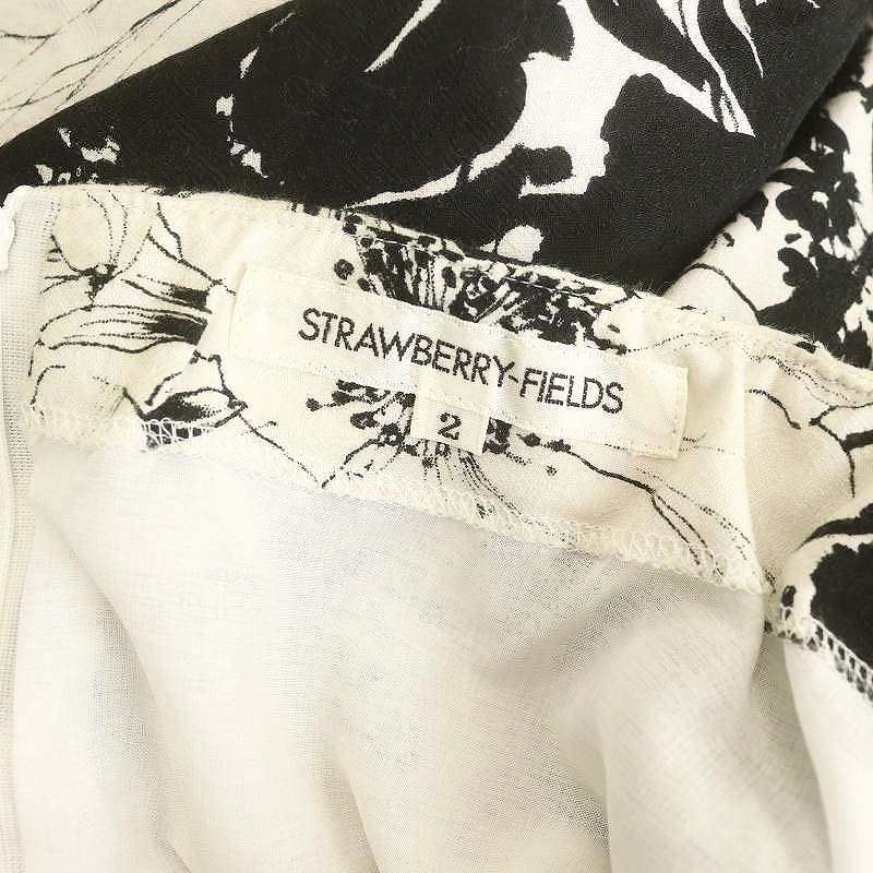ストロベリーフィールズ STRAWBERRY-FIELDS 花柄 フレアスカート