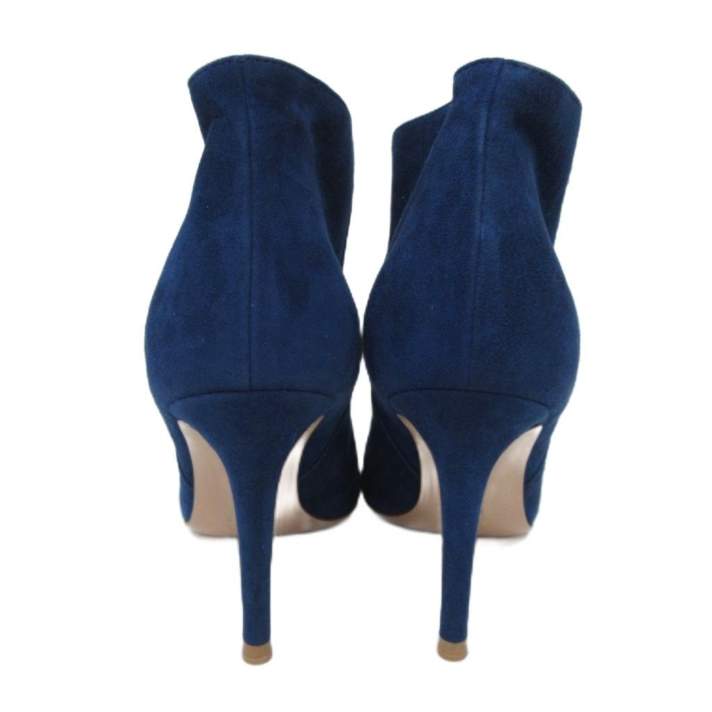 ジャンヴィトロッシ Gianvito Rossi 極美品 新ロゴ スエード ショート