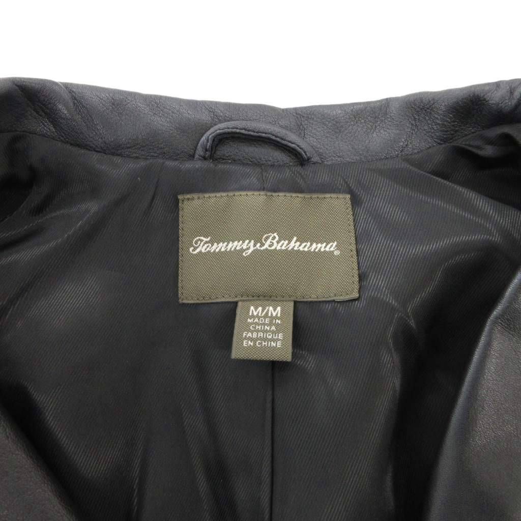 トミーバハマ TommyBahama ダブル ライダースジャケット M ジップ