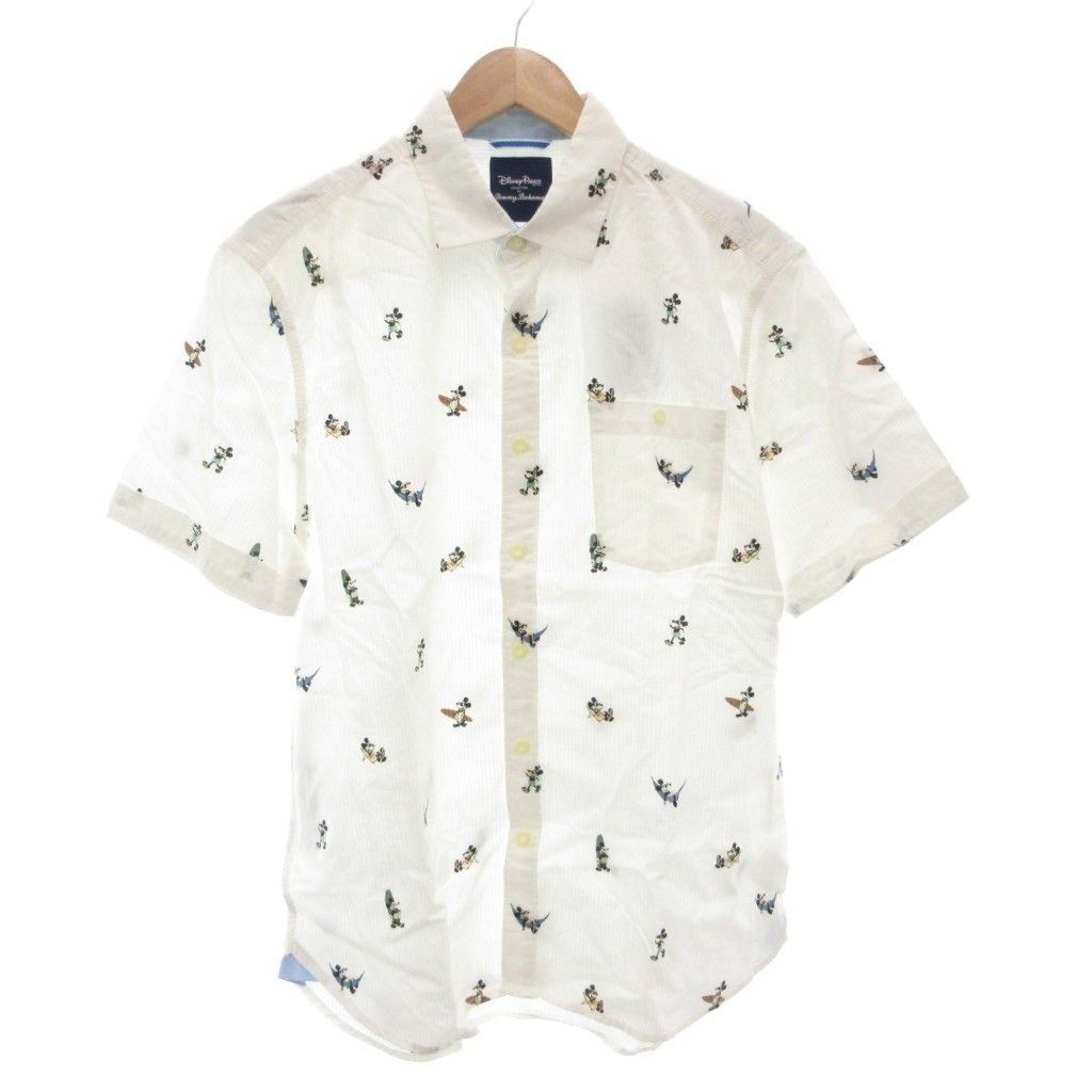 【中古】未使用品 トミーバハマ  Bahama Disney Parks タグ付き シャツ 半袖 M ミッキーマウス 総柄 プリント トミーバハマ Tommy Bahama Disney Parks タグ付き シャツ 半袖