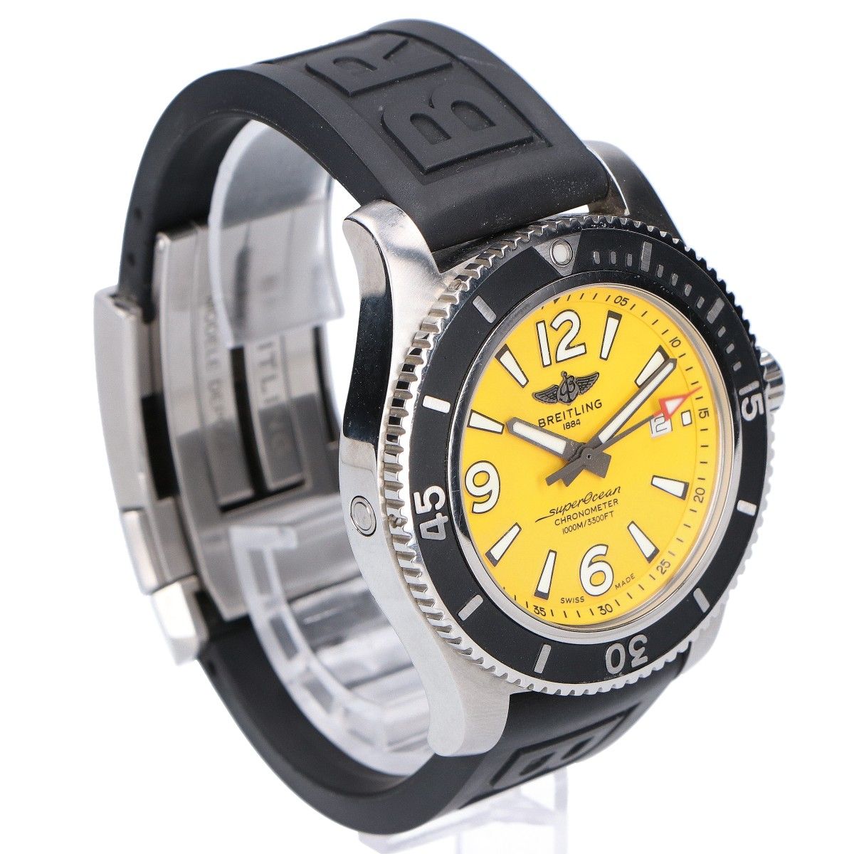  ブライトリング スーパーオーシャン A 17367 オートマチック44 自動巻き時計 ラバーベルト ラバーベルト 時計