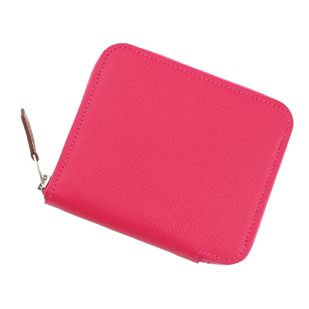 エルメス コインケース アザップコンパクト シルクイン フランボワーズ シルバー金具 エプソン Z刻印