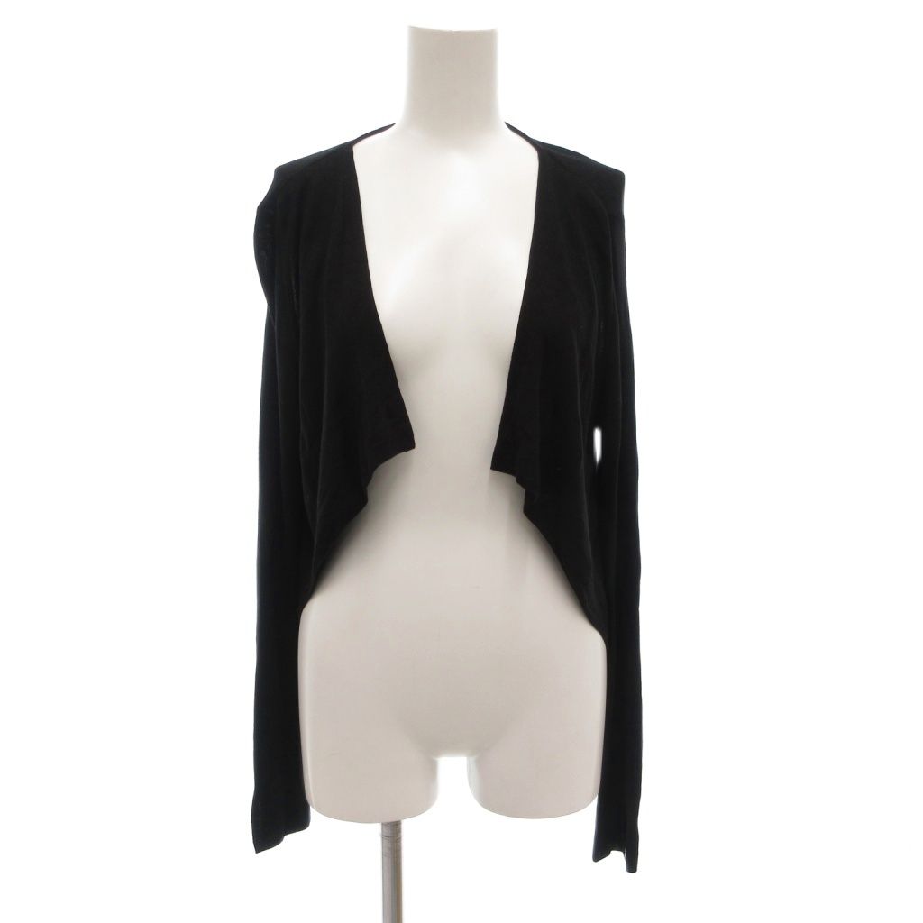 【中古】デイジーリンフォクシー DAISY LIN For FOXEY 美品 Seaweed cardigan カーディガン ニット 38 長袖 薄手 黒 デイジーリンフォクシー DAISY LIN For FOXEY 美品 Seaweed cardigan