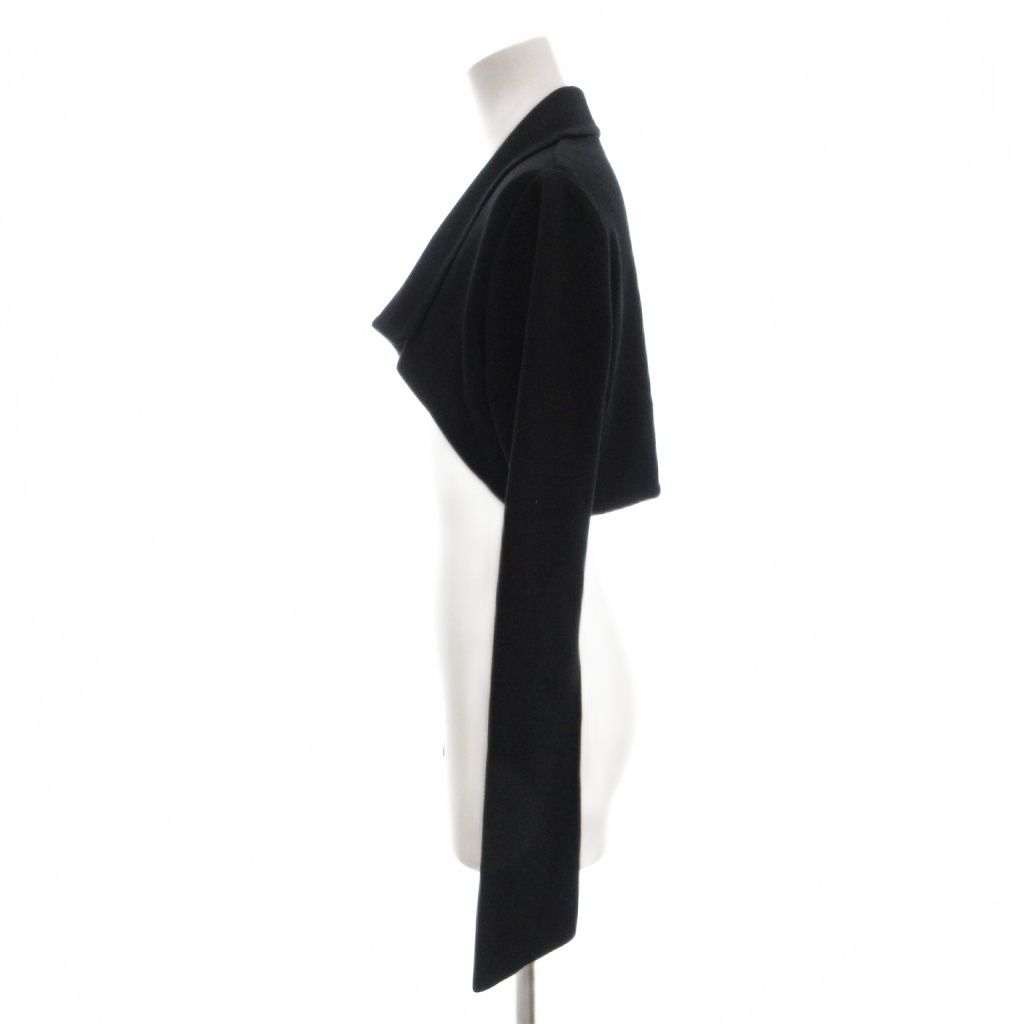 フォクシー FOXEY ボレロ カーディガン 長袖 40 ニット ショート丈 黒