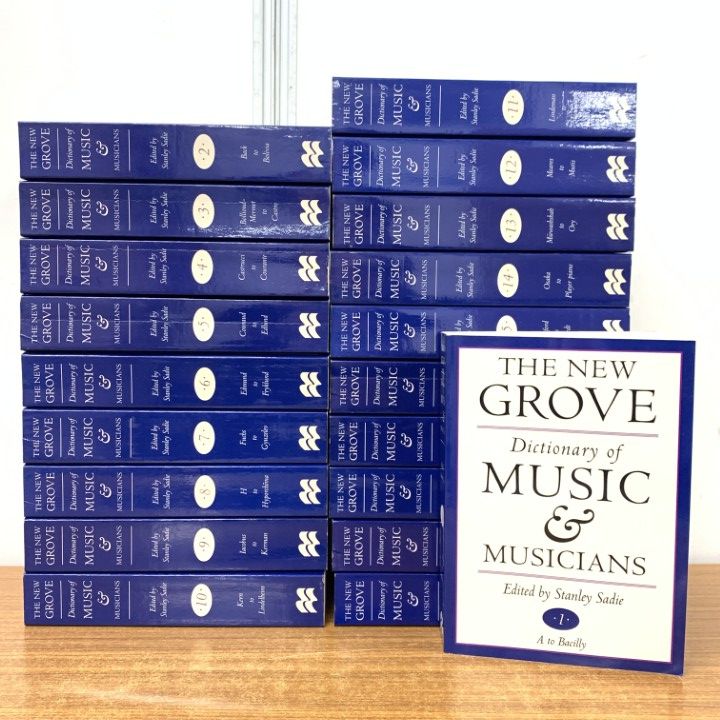 02 ! ニューグローヴ世界音楽大事典 全20巻セット Macmillan 洋書 The Grove Dictionary of Music and Musicians B