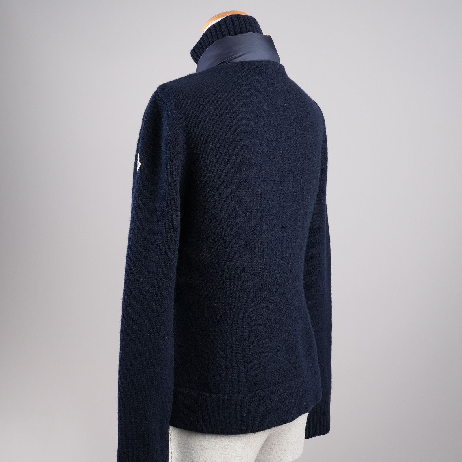 MONCLER モンクレール ダウン×ニット 状態ランクAB サイズS ネイビー 