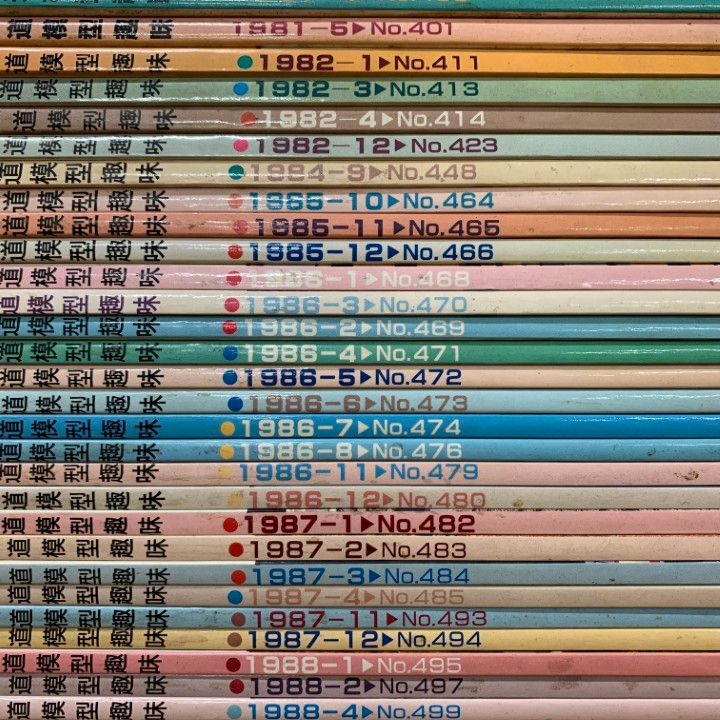 鉄道模型雑誌 とれいん 1981年 7冊セット 鉄道模型雑誌 とれいん 1981