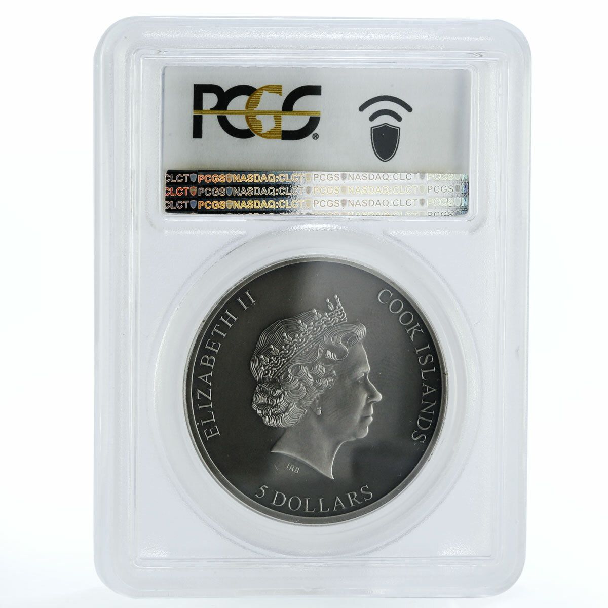 クック諸島 5ドル ホラーシリーズ トラップドフェイス MS70 PCGS 銀貨