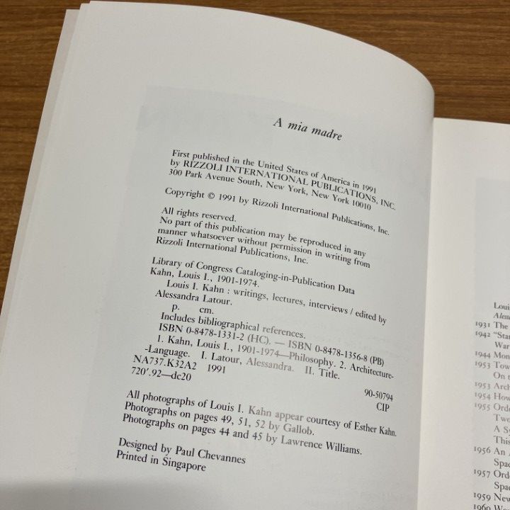 ▲01)【1点限り!】Louis I. Kahn/Writings, Lectures, Interviews/ルイス・カーン 著作、講演、インタビュー/1991年/洋書/建築/A △01)【1点限り!】Louis I. Kahn/Writings, Lectures, Interviews