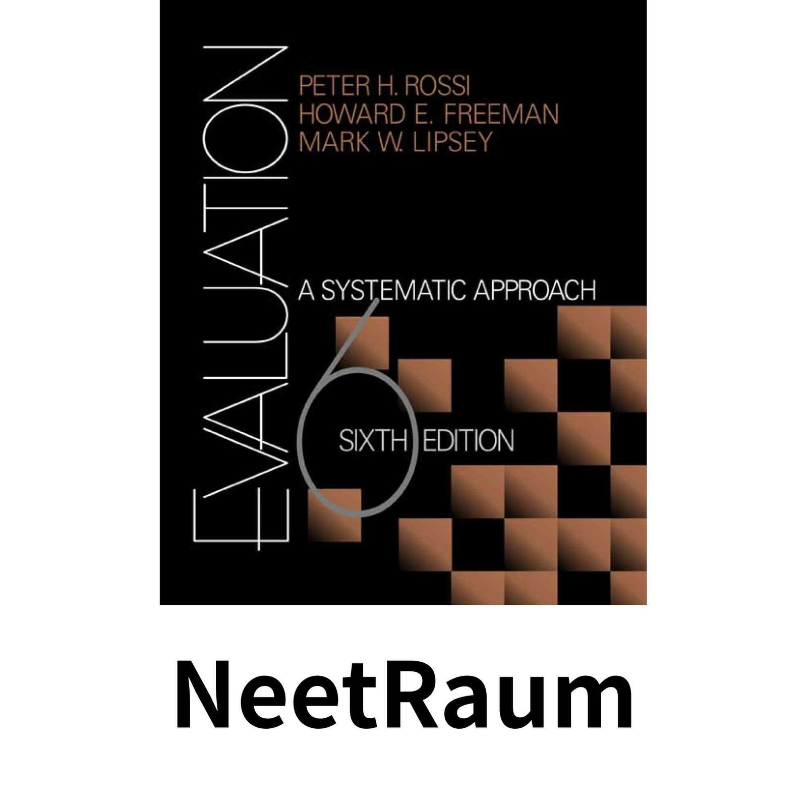 Evaluation A Systematic Approach Rossi Peter H. Freeman Howard E. Lipsey Mark W