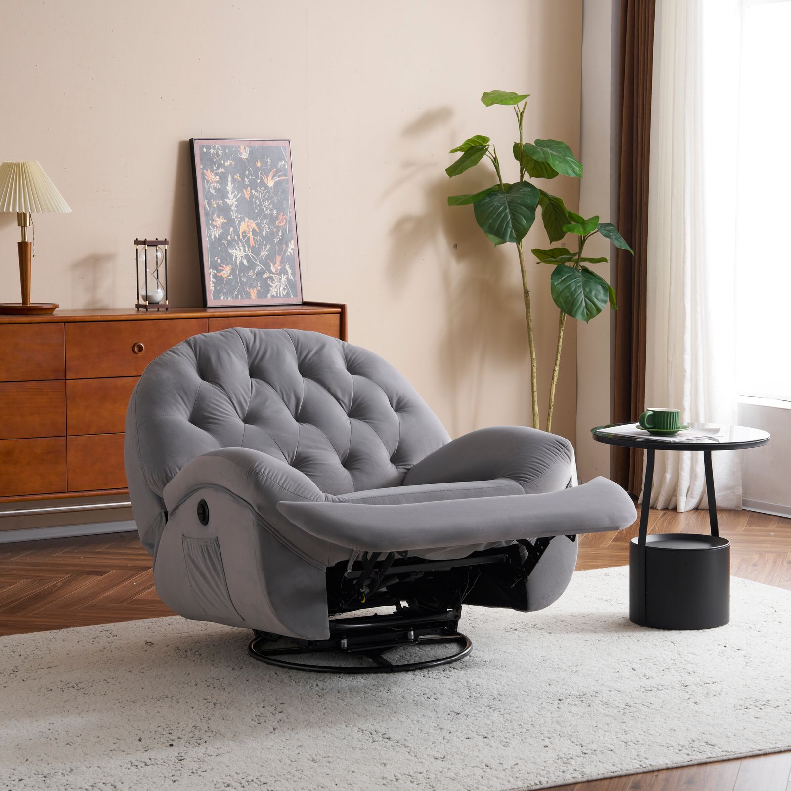 背もたれ調節105 165度