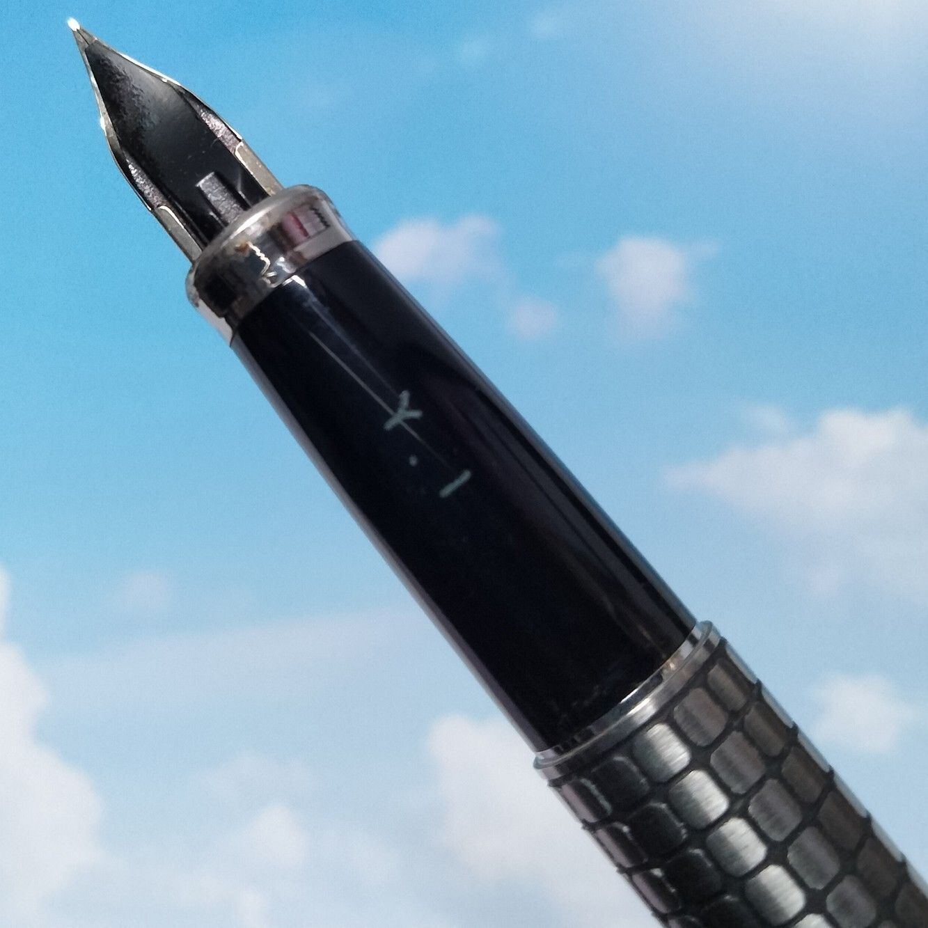 PLATINUM プラチナ万年筆 14KWG イニシャル刻印