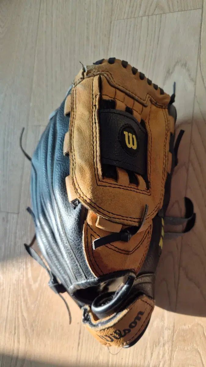 Wilson(ウィルソン) 野球 グローブ ブラック/ブラウン (子供用)