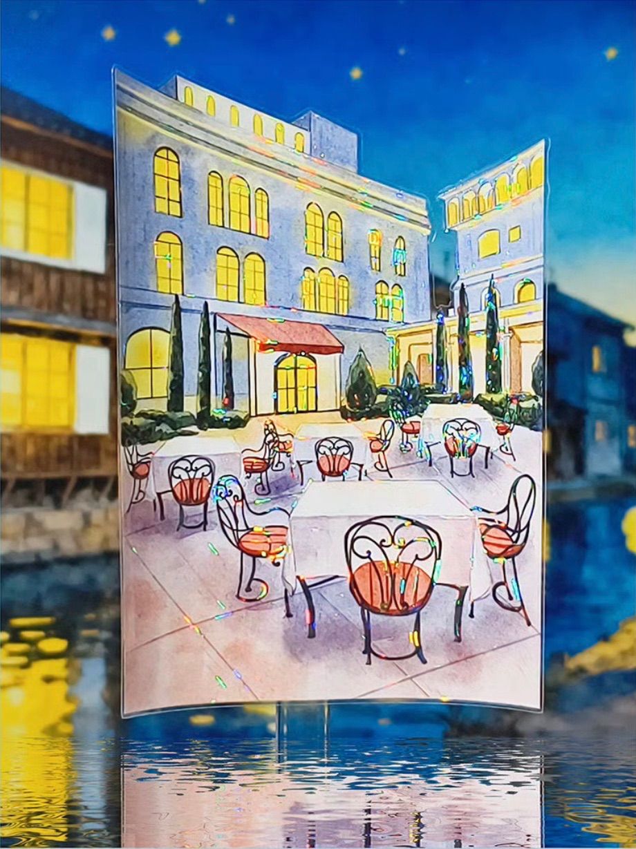  贝壳光 ダイカット加工 都市夜景 7 5 cm m 海外マスキングテープ 海外マステ マスキングテープ テープ マスキングテープ