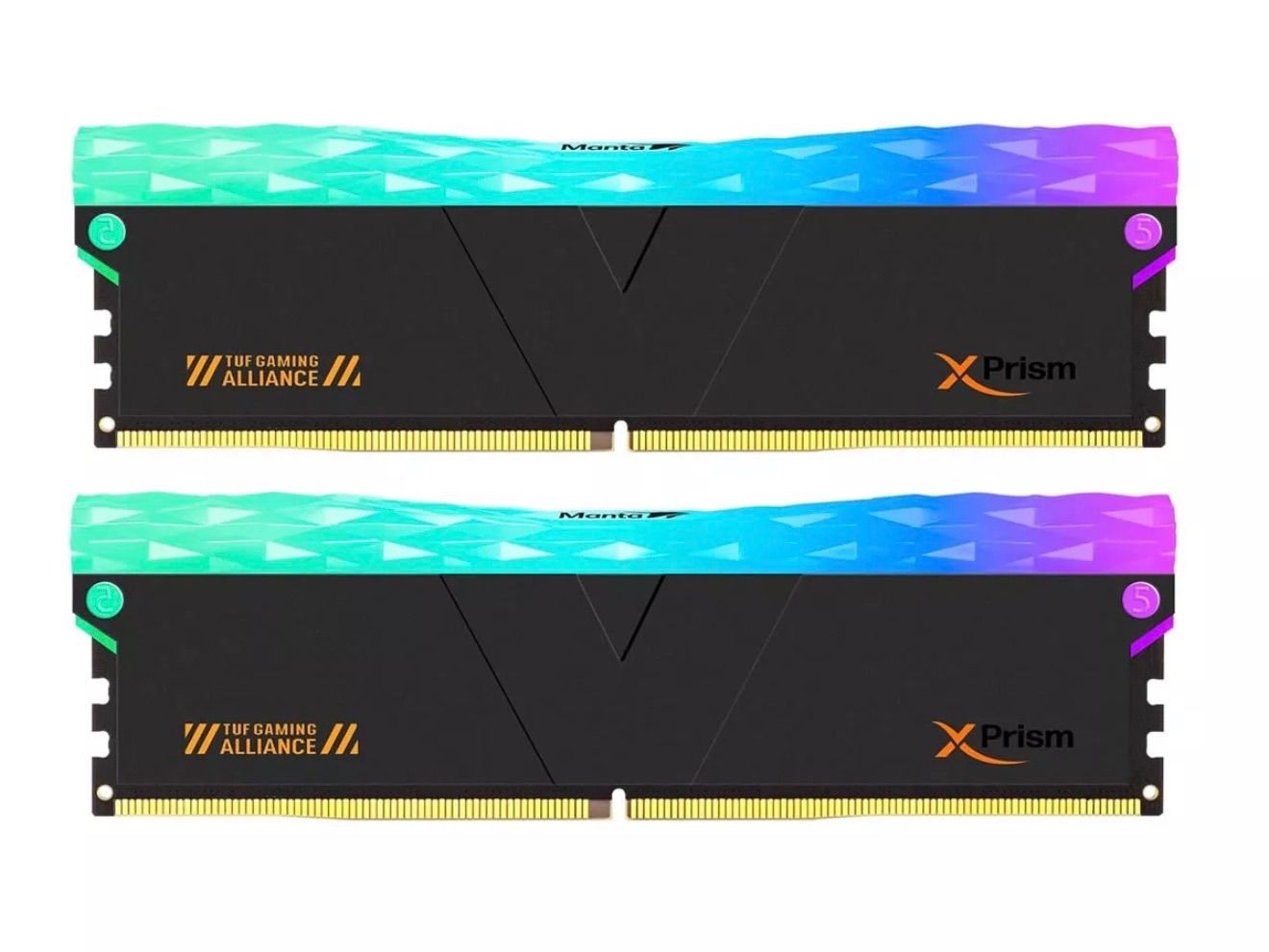 v-color DDR 5 32 GB 6400 MHz Manta XPrism RGB TUF Gaming Alliance認定 ゲーミングメモリ PCパーツ 組