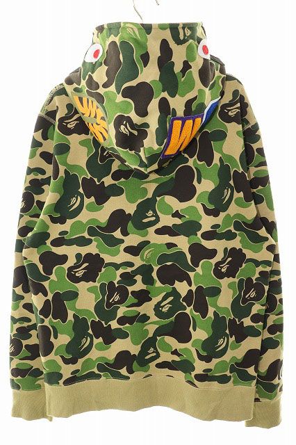 アベイシングエイプ A BATHING APE CAMO SEPARATE SHARK FULL ZIP