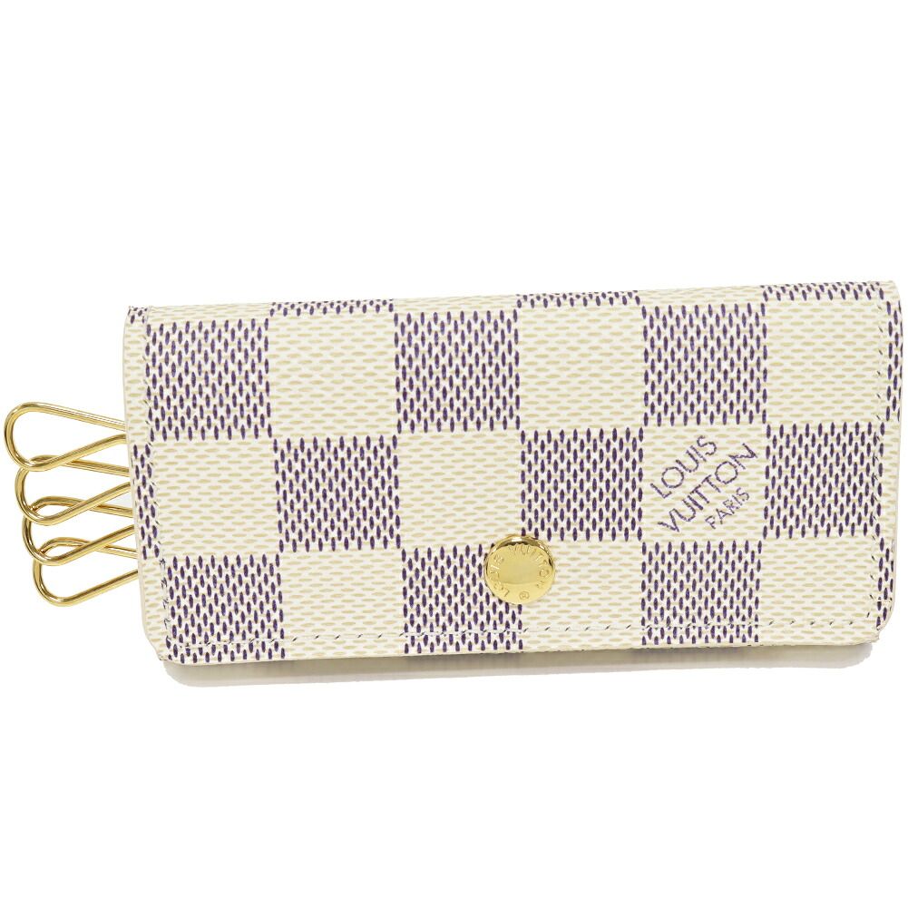 ルイヴィトン 4連キーケース ダミエアズール ミュルティクレ4 N 60020