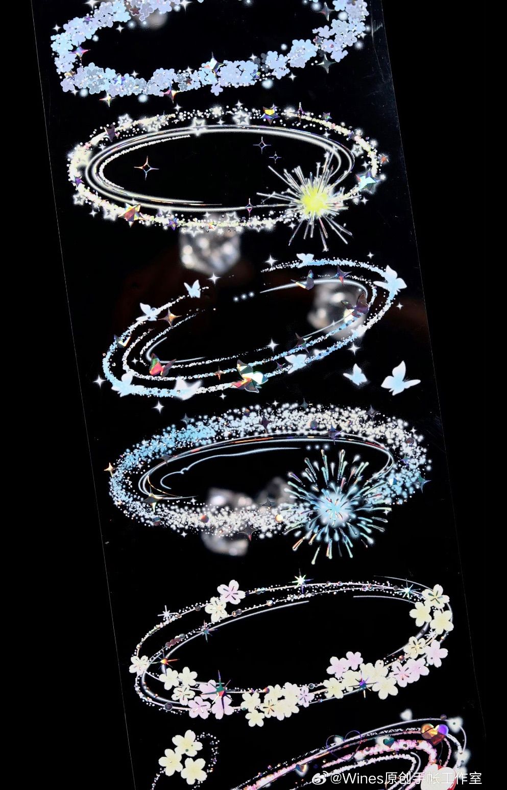  贝壳银 浮漪幻梦 9 cm 10 5 m 150 loop 海外マスキングテープ 海外マステ 装飾 マスキングテープ テープ マスキングテープ