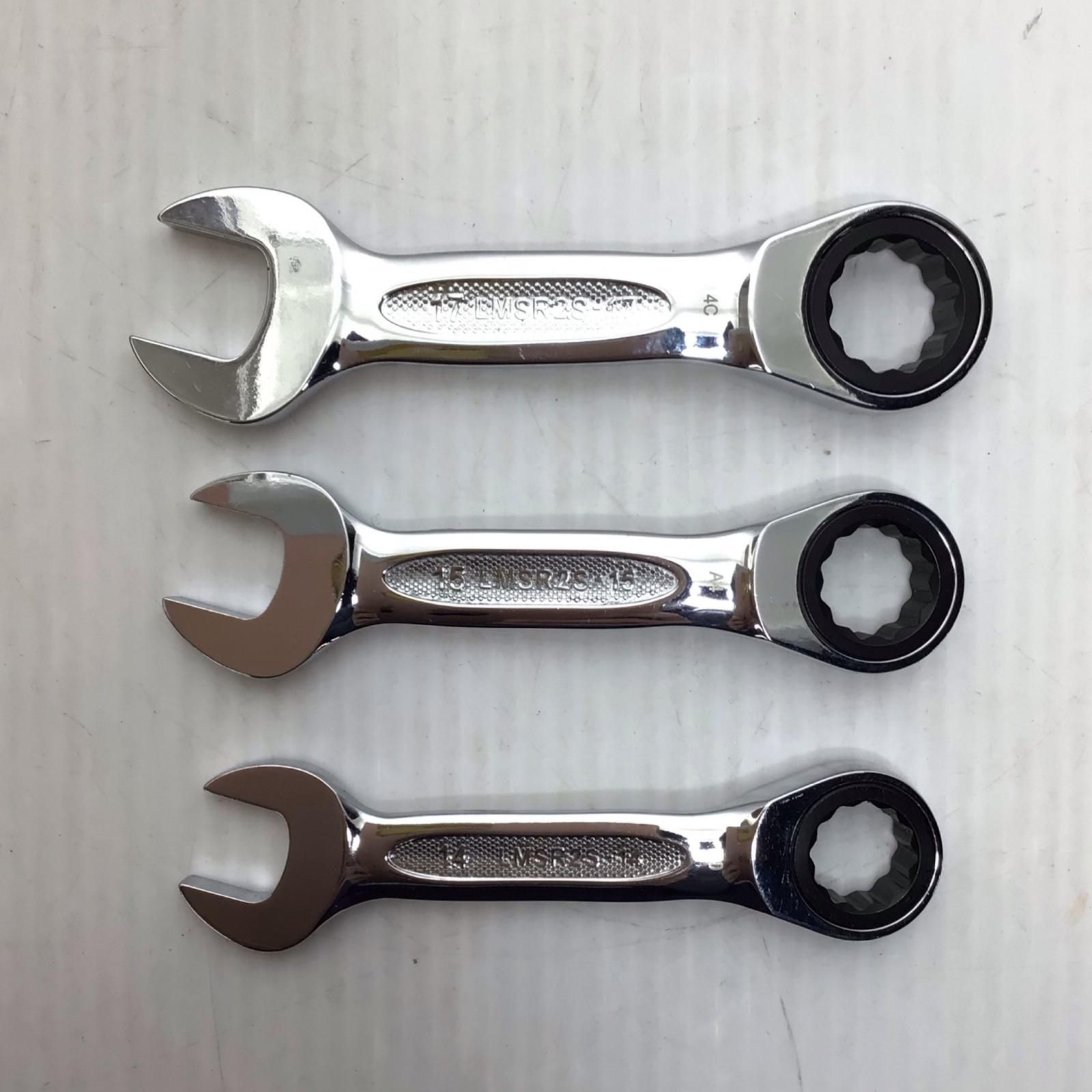 ショートラチェットコンビネーションレンチセット