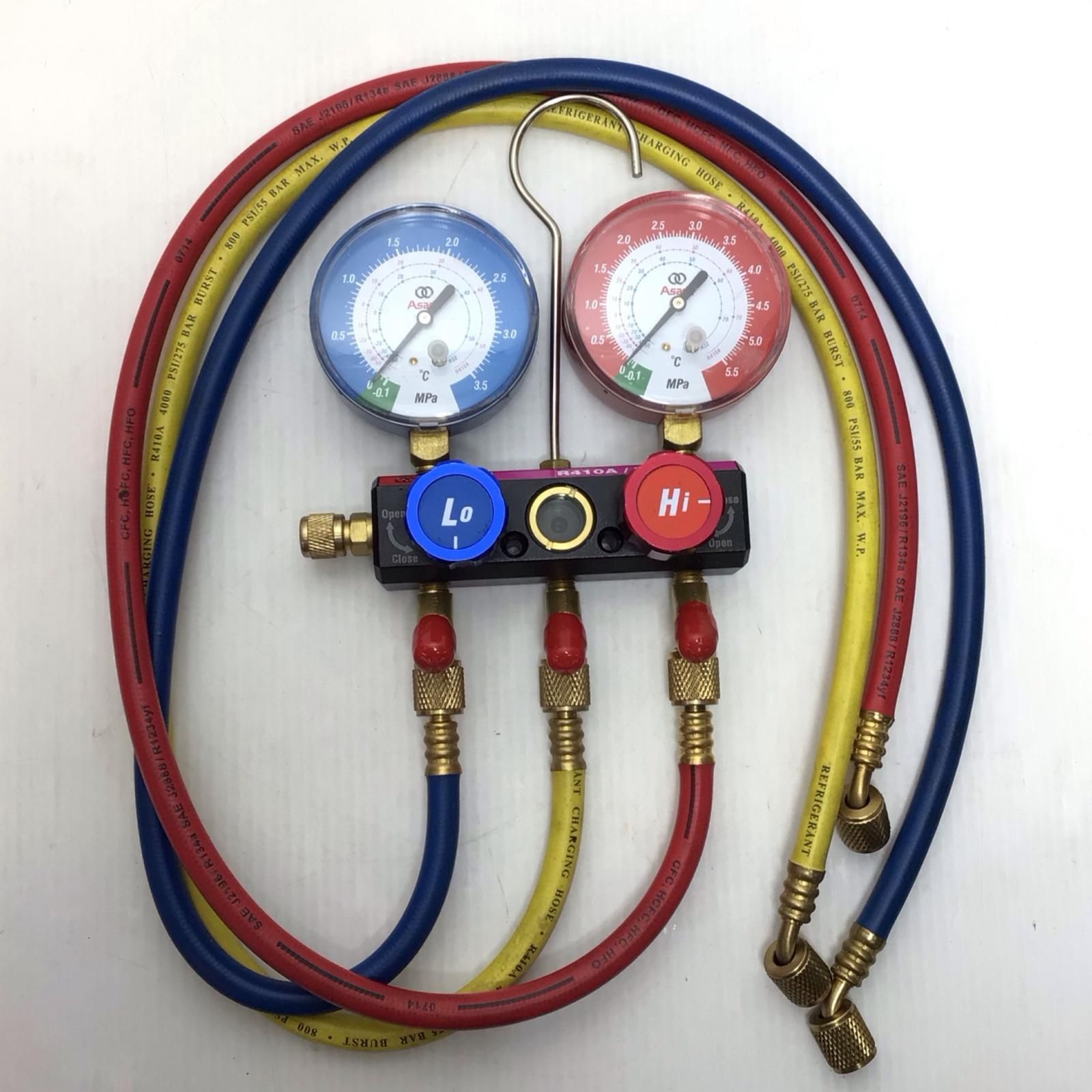 ΘΘAsada マニホールド 程度B ケース付 R 410 A 32