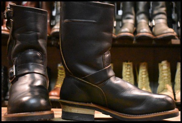 7 5 D PT 91プリント レッドウィング 8270 ナイフポケット エンジニア ブーツ 黒 ブラック スチールトゥ redwing GP 309