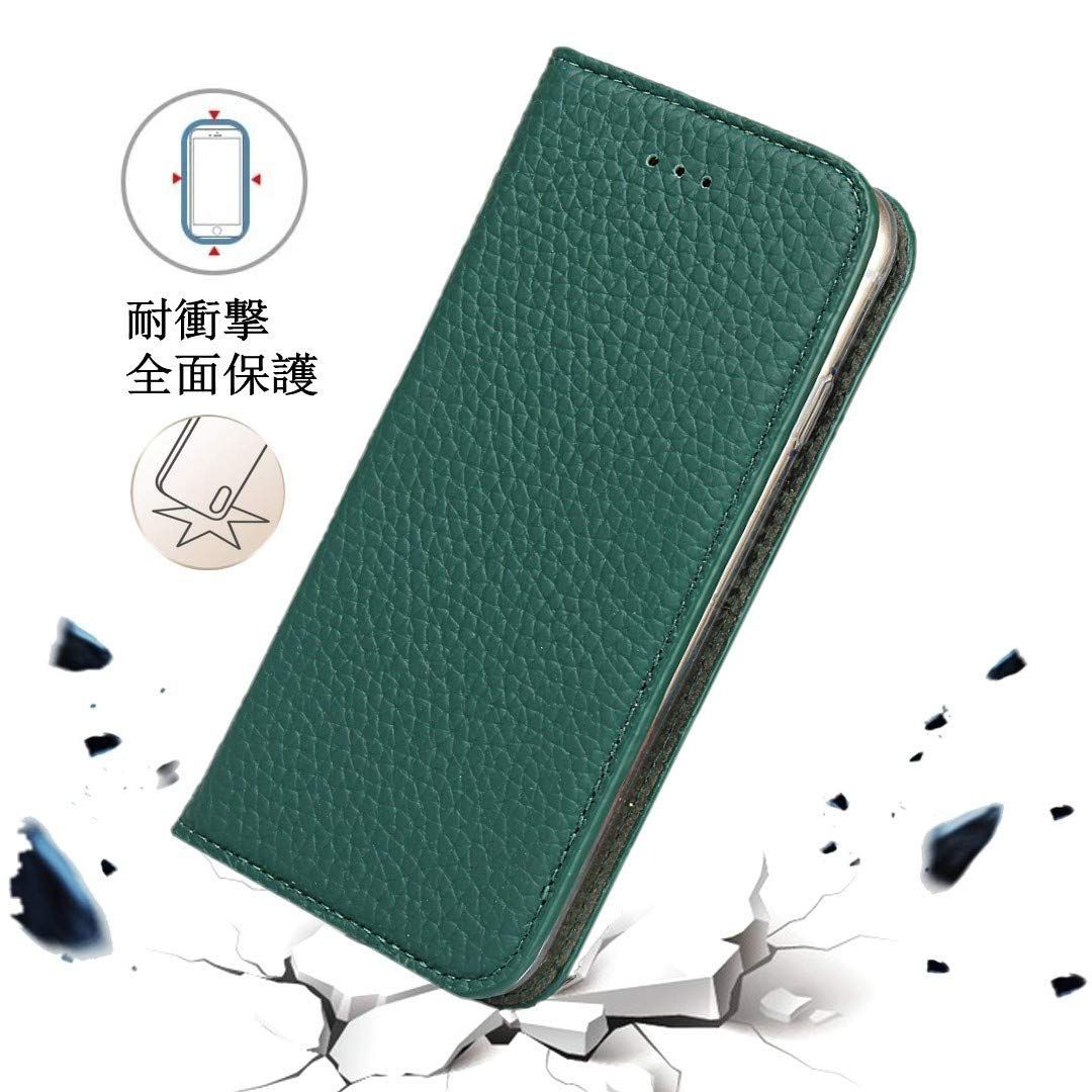 iPhone 本革 手帳型 カード収納 0 [RFIDブロッキング 【即日発送】横置きスタンド機能 画面保護 本革レザー 本革レザー ケース（弱磁）衝撃吸収 収納付き カード収納 使いやすい 財布型 財布型 全面保護 カバー ケース 防塵 max max 薄型 アイフ
