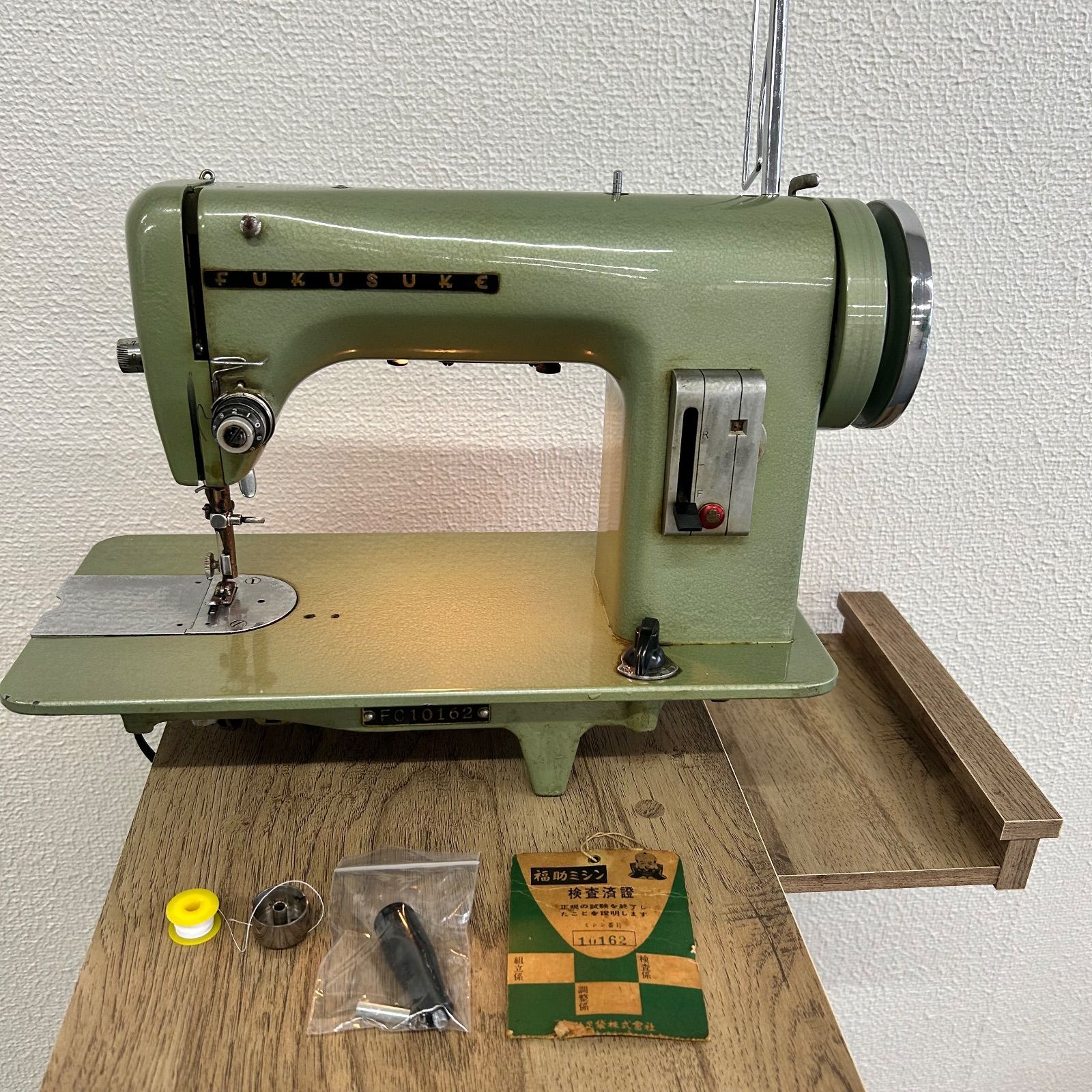 福助 フクスケ 手回しミシン クラフト レザー レトロ