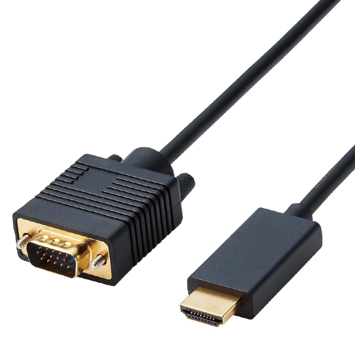 豊富な，大得価 新品 エレコム 変換ケーブル HDMI VGA 2.0m ブラック CAC-HDMIVGA20BK その他