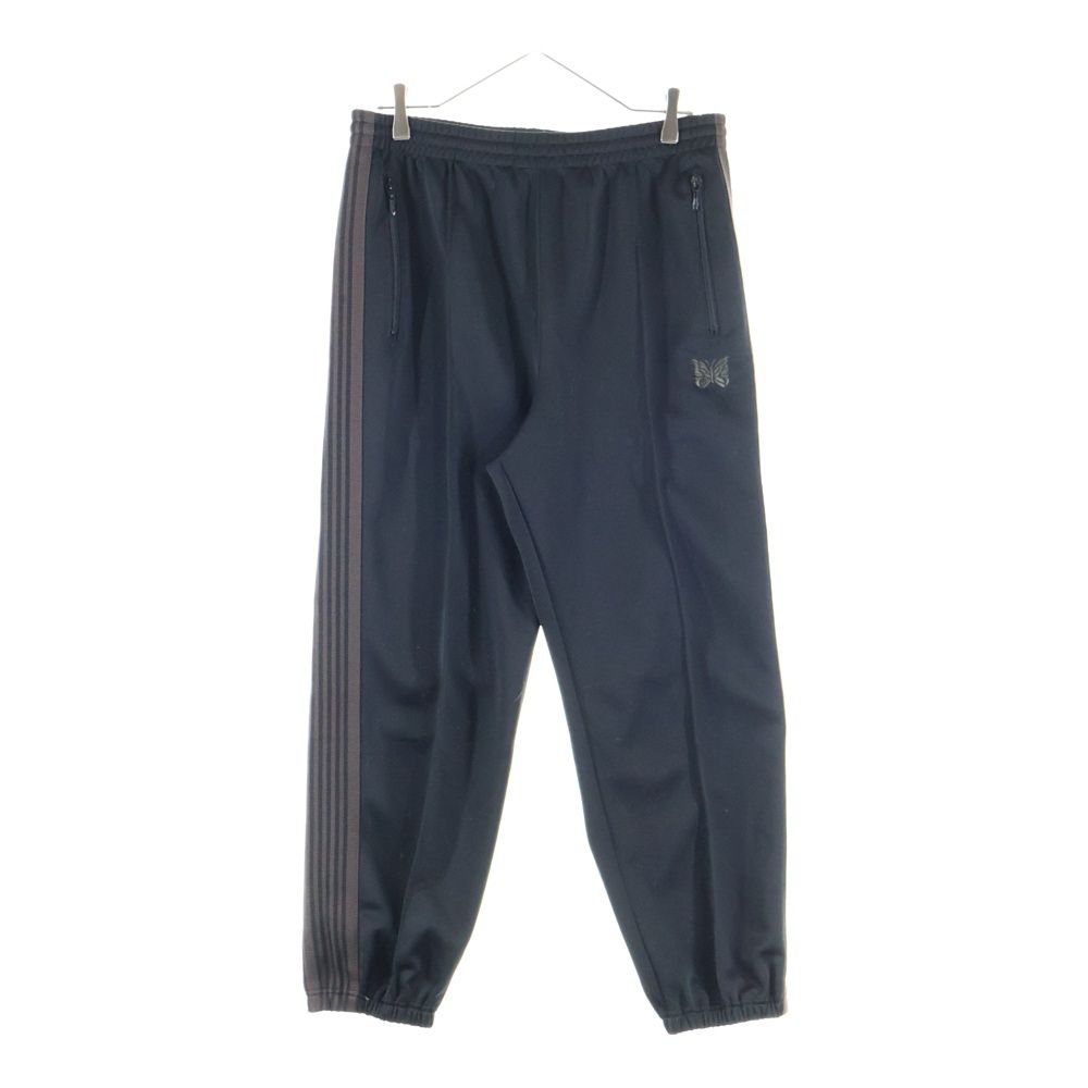 Needles ニードルス Zipped Track Pant Poly Smooth PU 276 ジップド サイドライン トラックパンツ ブラック