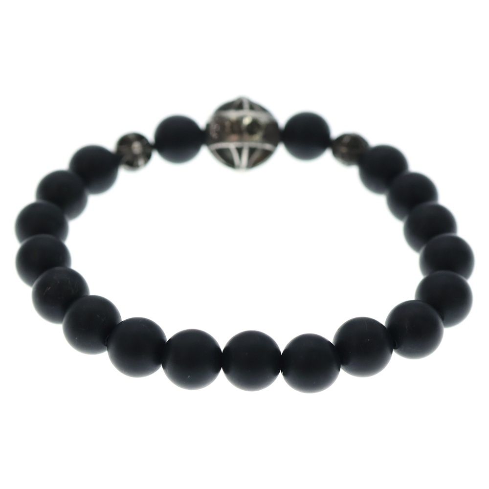 CHROME HEARTS (クロムハーツ) 8mm BEAD 8mmビーズブレス 8mmオニキス