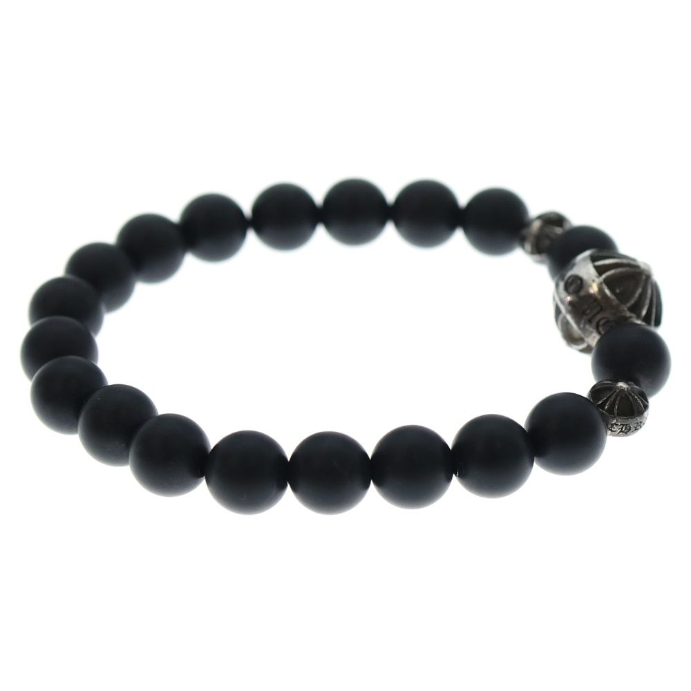 CHROME HEARTS (クロムハーツ) 8mm BEAD 8mmビーズブレス 8mmオニキス