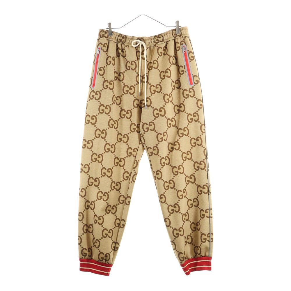 GUCCI グッチ ジャンボGG 100周年記念 モノグラム柄 トラックパンツ 676473 ベージュ