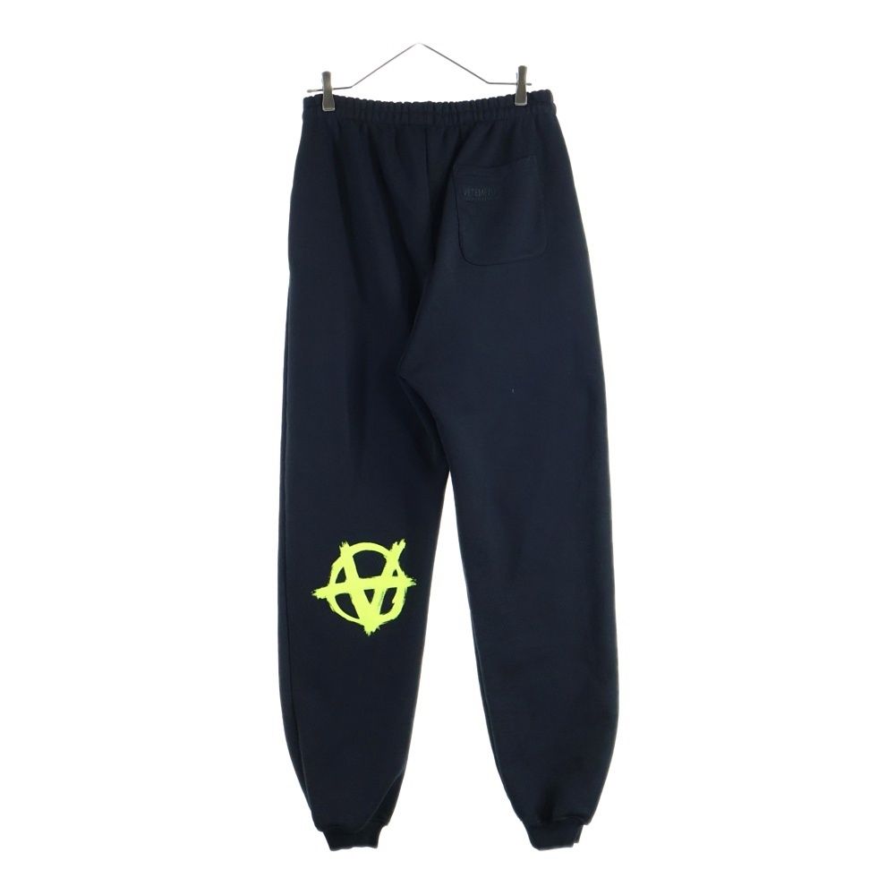 ヴェトモン 20 AW Gothic Logo Anarchy Sweat Pants アナーキーゴシックロゴプリント スウェットパンツ ブラック