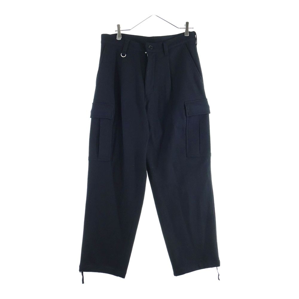 SOPHNET ソフネット HARD MELTON 1 TUCK TAPERED CARGO PANTS 1タック ウール カーゴパンツ ブラック soph 242011