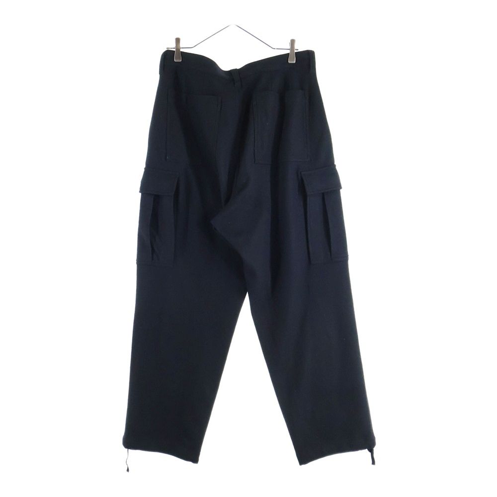 SOPHNET. ソフネット HARD MELTON 1 TUCK TAPERED CARGO PANTS 1タック ウール カーゴパンツ ブラック soph-242011